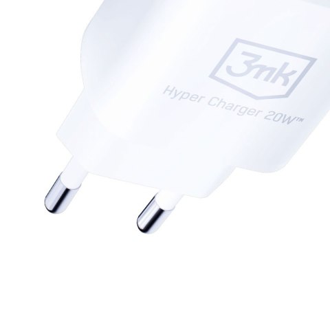 3mk Hyper Charger - Ładowarka sieciowa USB-A QC 3.0 + USB-C PD 20W (Biały) 3mk Hyper Charger - Ładowarka sieciowa USB-A QC 3.0 + USB-C PD 20W (Biały)