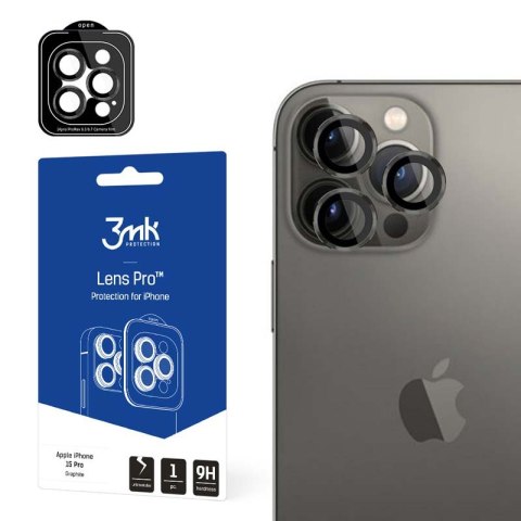 3mk Lens Protection Pro - Szkło na obiektyw aparatu iPhone 15 Pro (Grafitowy) 3mk Lens Protection Pro - Szkło na obiektyw aparatu iPhone 15 Pro (Grafitowy)