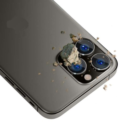 3mk Lens Protection Pro - Szkło na obiektyw aparatu iPhone 15 Pro (Grafitowy) 3mk Lens Protection Pro - Szkło na obiektyw aparatu iPhone 15 Pro (Grafitowy)