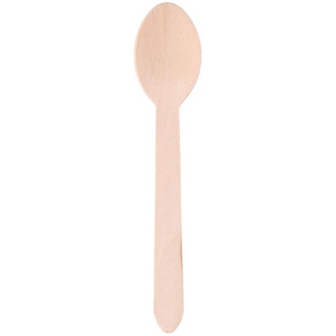 Alpina - Łyżki drewniane jednorazowe 16 cm 50 szt. Alpina - Łyżki drewniane jednorazowe 16 cm 50 szt.