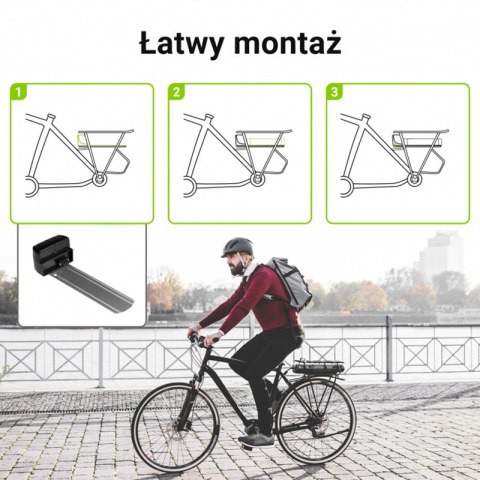 Green Cell - Bateria do roweru elektrycznego E-Bike z ładowarką 36V 12Ah 432Wh Li-Ion RCA Green Cell - Bateria do roweru elektrycznego E-Bike z ładowarką 36V 12Ah 432Wh Li-Ion RCA
