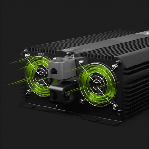 Green Cell - Przetwornica napięcia Inwerter PRO 12V na 230V 3000W/6000W Modyfikowana sinusoida Green Cell - Przetwornica napięcia Inwerter PRO 12V na 230V 3000W/6000W Modyfikowana sinusoida