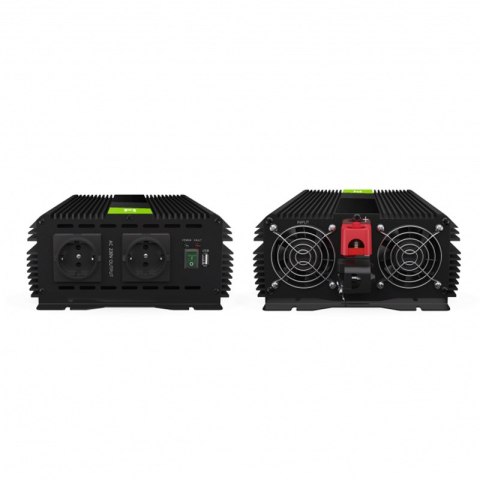 Green Cell - Przetwornica napięcia Inwerter PRO 12V na 230V 3000W/6000W Modyfikowana sinusoida Green Cell - Przetwornica napięcia Inwerter PRO 12V na 230V 3000W/6000W Modyfikowana sinusoida
