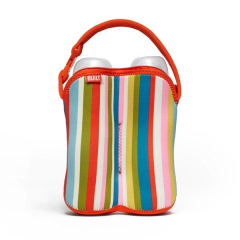 BUILT Bottle Buddy - Termoopakowanie do butelek podwójne (Baby Pink Stripe) BUILT Bottle Buddy - Termoopakowanie do butelek podwójne (Baby Pink Stripe)
