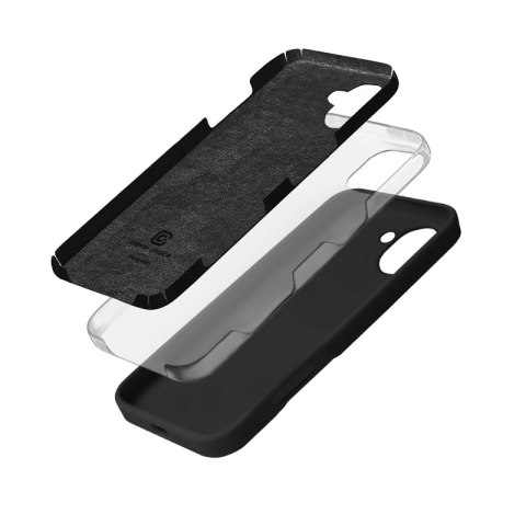 Crong Color Cover - Etui iPhone 16 (czarny) Crong Color Cover - Etui iPhone 16 (czarny)