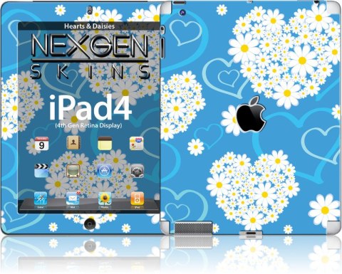Nexgen Skins - Zestaw skórek na obudowę z efektem 3D iPad 2/3/4 (Hearts and Daisies 3D) Nexgen Skins - Zestaw skórek na obudowę z efektem 3D iPad 2/3/4 (Hearts and Daisies 3D)