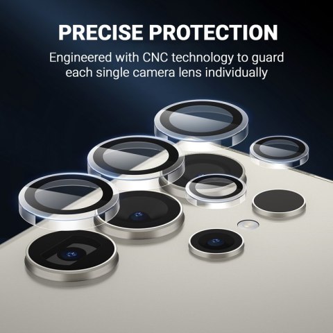 Crong Lens Ring - Szkło hartowane na obiektyw aparatu Samsung Galaxy S24 Ultra (przezroczysty) Crong Lens Ring - Szkło hartowane na obiektyw aparatu Samsung Galaxy S24 Ultra (przezroczysty)