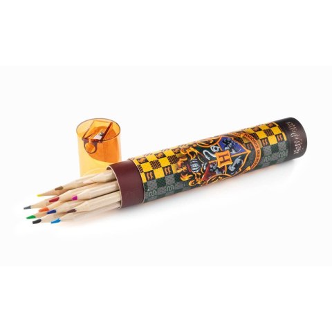 Harry Potter - Zestaw kredek ołówkowych w tubie 12 szt. z temperówką (Hogwarts) Harry Potter - Zestaw kredek ołówkowych w tubie 12 szt. z temperówką (Hogwarts)