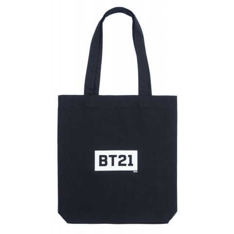 BT21 - Torba zakupowa materiałowa 28x40 cm (Czarny) BT21 - Torba zakupowa materiałowa 28x40 cm (Czarny)