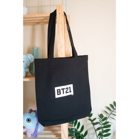 BT21 - Torba zakupowa materiałowa 28x40 cm (Czarny) BT21 - Torba zakupowa materiałowa 28x40 cm (Czarny)