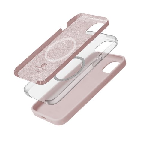 Crong Color Cover Magnetic - Etui iPhone 15 MagSafe (piaskowy róż) Crong Color Cover Magnetic - Etui iPhone 15 MagSafe (piaskowy róż)