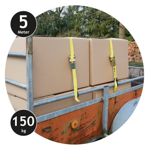 Dunlop - Pasy transportowe z napinaczem 4 szt. 5m / 150 kg Dunlop - Pasy transportowe z napinaczem 4 szt. 5m / 150 kg