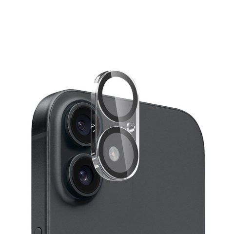 Crong Lens Shield - Szkło na aparat i obiektyw iPhone 16 / iPhone 16 Plus Crong Lens Shield - Szkło na aparat i obiektyw iPhone 16 / iPhone 16 Plus