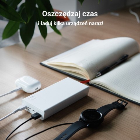 Green Cell PowerPlay20s - Power Bank 20000 mAh z szybkim ładowaniem USB-A QuickCharge 3.0 oraz 2x USB-C Power Delivery 22.5W (bi Green Cell PowerPlay20s - Power Bank 20000 mAh z szybkim ładowaniem USB-A QuickCharge 3.0 oraz 2x USB-C Power Delivery 22.5W (bi