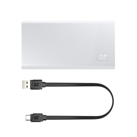 Green Cell PowerPlay20s - Power Bank 20000 mAh z szybkim ładowaniem USB-A QuickCharge 3.0 oraz 2x USB-C Power Delivery 22.5W (bi Green Cell PowerPlay20s - Power Bank 20000 mAh z szybkim ładowaniem USB-A QuickCharge 3.0 oraz 2x USB-C Power Delivery 22.5W (bi