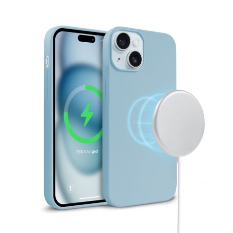 Crong Color Cover Magnetic - Etui iPhone 15 MagSafe (niebieski) Crong Color Cover Magnetic - Etui iPhone 15 MagSafe (niebieski)