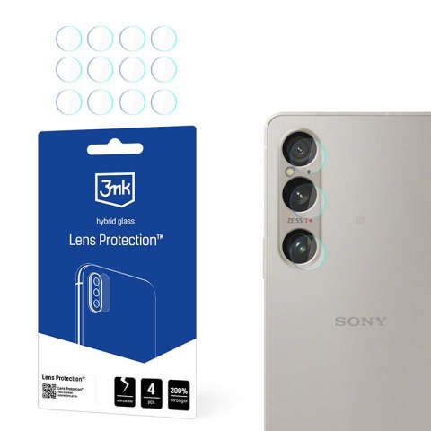 3mk Lens Protection - Szkło na obiektyw aparatu Sony Xperia 1 VI (4 zestawy) 3mk Lens Protection - Szkło na obiektyw aparatu Sony Xperia 1 VI (4 zestawy)