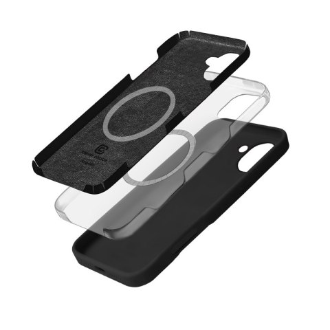 Crong Color Cover Magnetic - Etui iPhone 16 Plus MagSafe (czarny) Crong Color Cover Magnetic - Etui iPhone 16 Plus MagSafe (czarny)