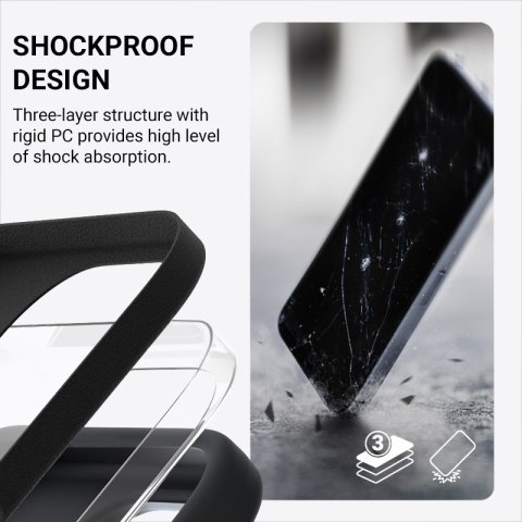 Crong Color Cover Magnetic - Etui iPhone 16 Plus MagSafe (czarny) Crong Color Cover Magnetic - Etui iPhone 16 Plus MagSafe (czarny)