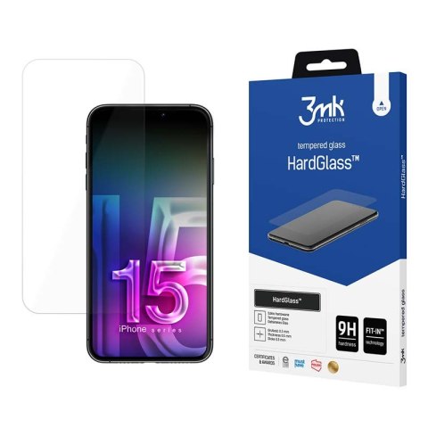 3mk HardGlass - Szkło hartowane do iPhone 15 Pro 3mk HardGlass - Szkło hartowane do iPhone 15 Pro