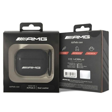 AMG Leather Big Logo - Etui AirPods 3 (czarny) AMG Leather Big Logo - Etui AirPods 3 (czarny)