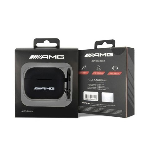 AMG Silicone Big Logo - Etui AirPods Pro 2 (czarny) AMG Silicone Big Logo - Etui AirPods Pro 2 (czarny)