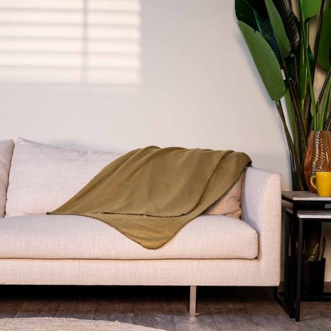 Koc polarowy 170x130 cm (zielony) Koc polarowy 170x130 cm (zielony)