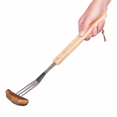 BBQ - widelec niezbędny do grillowania długi z drewnianą rączką 41 cm BBQ - widelec niezbędny do grillowania długi z drewnianą rączką 41 cm
