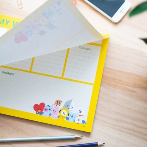 BT21 - Planner tygodniowy 54 strony A4 BT21 - Planner tygodniowy 54 strony A4