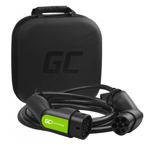 Green Cell - Kabel GC EV Type 2 7.2kW 5m do ładowania Tesla Model 3 / S / X, Leaf, i3, ID.3, e-208, e-Up!, Citigo iV, Kona Green Cell - Kabel GC EV Type 2 7.2kW 5m do ładowania Tesla Model 3 / S / X, Leaf, i3, ID.3, e-208, e-Up!, Citigo iV, Kona
