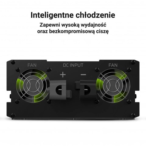 Green Cell - Przetwornica napięcia Inwerter 12V na 230V 2000W/4000W Modyfikowana sinusoida Green Cell - Przetwornica napięcia Inwerter 12V na 230V 2000W/4000W Modyfikowana sinusoida