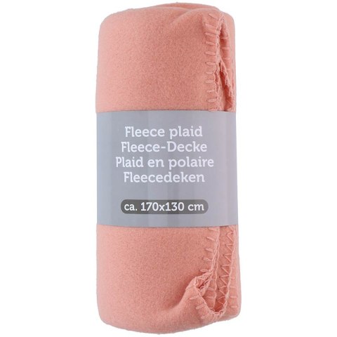 Koc polarowy 170x130 cm (koralowy) Koc polarowy 170x130 cm (koralowy)