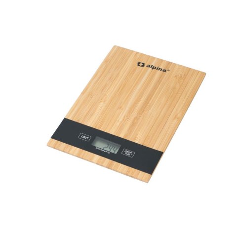 Alpina - Cyfrowa waga kuchenna bambusowa 5kg Alpina - Cyfrowa waga kuchenna bambusowa 5kg