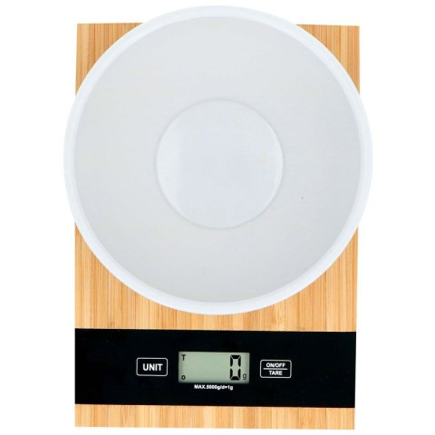 Alpina - Cyfrowa waga kuchenna bambusowa 5kg Alpina - Cyfrowa waga kuchenna bambusowa 5kg