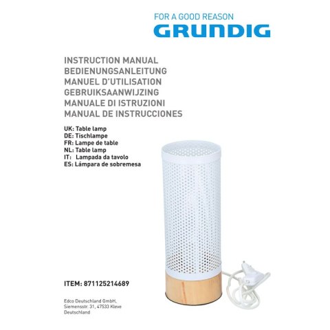 Grundig - Lampa stołowa Grundig - Lampa stołowa