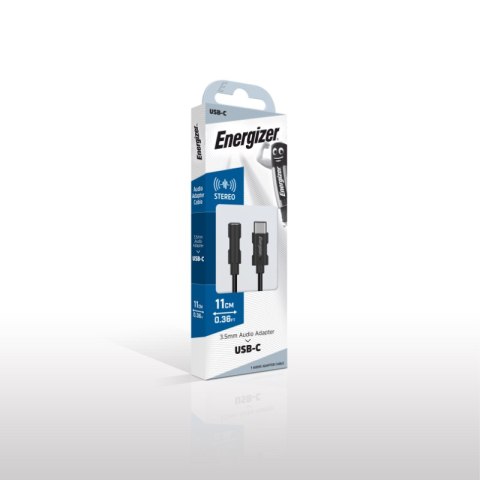 Energizer Ultimate - Adapter audio USB-C do jack 3,5 mm 11 cm (Czarny) Energizer Ultimate - Adapter audio USB-C do jack 3,5 mm 11 cm (Czarny)
