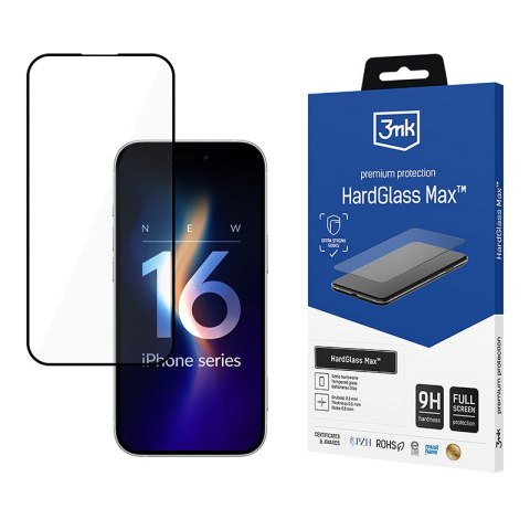3mk HardGlass Max - Szkło hartowane do iPhone 16 Pro Max (Czarny) 3mk HardGlass Max - Szkło hartowane do iPhone 16 Pro Max (Czarny)