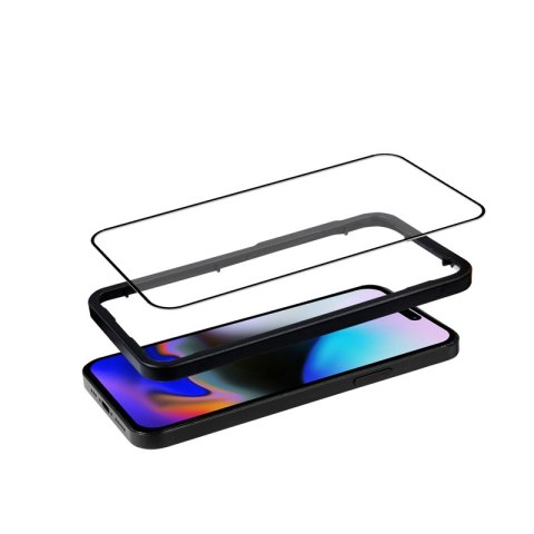 Crong Anti-Bacterial 3D Armour Glass - Szkło hartowane 9H Full Glue do iPhone 16 Pro Max + ramka instalacyjna Crong Anti-Bacterial 3D Armour Glass - Szkło hartowane 9H Full Glue do iPhone 16 Pro Max + ramka instalacyjna