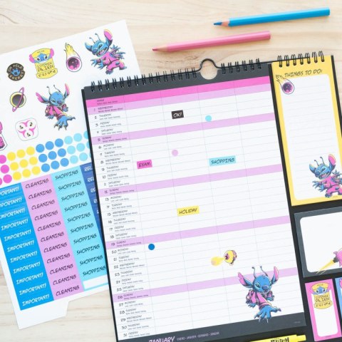 Disney Stitch - Kalendarz ścienny / Planner 2024/2025 Disney Stitch - Kalendarz ścienny / Planner 2024/2025