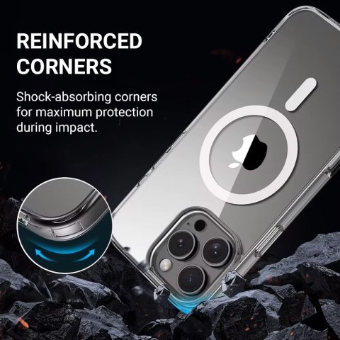 Crong Clear MAG Cover - Etui iPhone 16 Plus MagSafe (przezroczysty) Crong Clear MAG Cover - Etui iPhone 16 Plus MagSafe (przezroczysty)