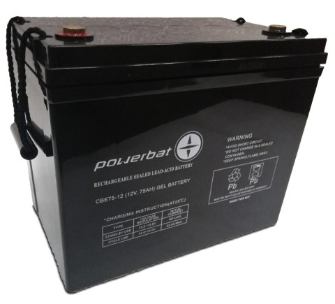 Akumulator PowerBat CBE 12V 75Ah Deep Cycle Gel Akumulator PowerBat CBE 12V 75Ah Deep Cycle Gel