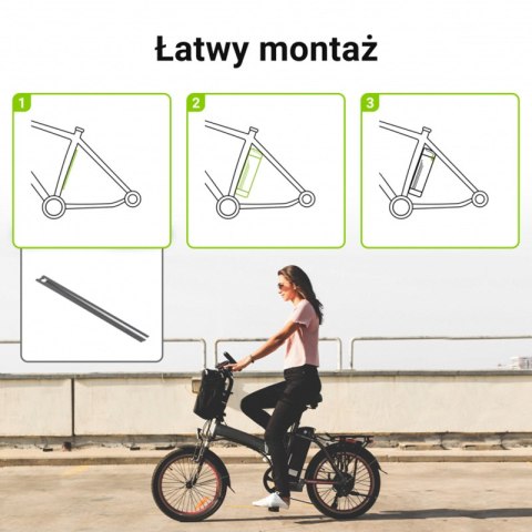 Green Cell - Bateria GC Silverfish do roweru elektrycznego E-Bike z ładowarką 36V 15Ah 540Wh Li-Ion XLR 3 PIN Green Cell - Bateria GC Silverfish do roweru elektrycznego E-Bike z ładowarką 36V 15Ah 540Wh Li-Ion XLR 3 PIN