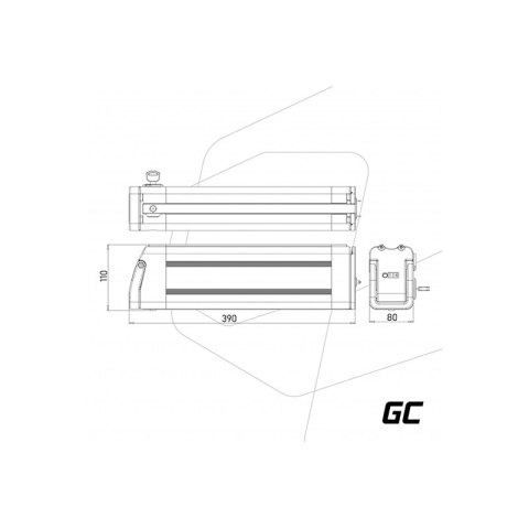 Green Cell - Bateria GC Silverfish do roweru elektrycznego E-Bike z ładowarką 36V 15Ah 540Wh Li-Ion XLR 3 PIN Green Cell - Bateria GC Silverfish do roweru elektrycznego E-Bike z ładowarką 36V 15Ah 540Wh Li-Ion XLR 3 PIN
