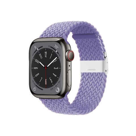 Crong Wave Band - Pleciony pasek do Apple Watch 38/40/41/42 mm (fioletowy) Crong Wave Band - Pleciony pasek do Apple Watch 38/40/41/42 mm (fioletowy)