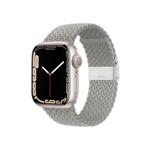 Crong Wave Band - Pleciony pasek do Apple Watch 44/45/46/49 mm (jasny szary) Crong Wave Band - Pleciony pasek do Apple Watch 44/45/46/49 mm (jasny szary)