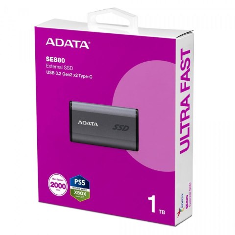 Dysk zewnętrzny SSD Adata SE880 1TB USB-C ADATA Dysk zewnętrzny SSD Adata SE880 1TB USB-C ADATA