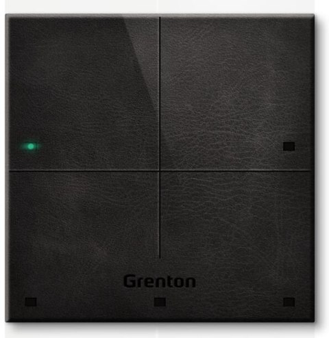 Panel dotykowy SMART PANEL 4B czarna skóra Grenton GRENTON Panel dotykowy SMART PANEL 4B czarna skóra Grenton GRENTON