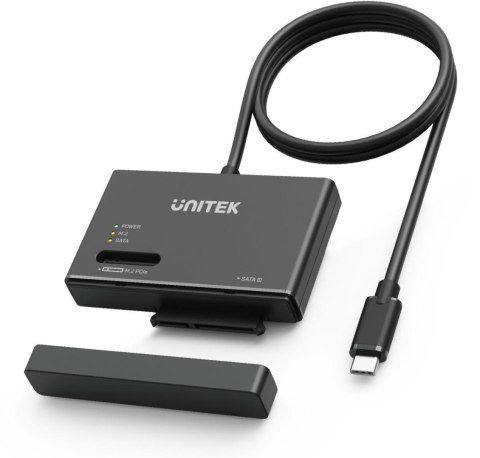 S1232A01-EU Unitek Mostek USB-C na dyski SATA i M.2 MVMe UNITEK S1232A01-EU Unitek Mostek USB-C na dyski SATA i M.2 MVMe UNITEK