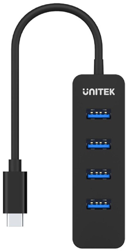 Unitek H1117B Hub USB-C, 4 porty USB 3.1, aktywny, 10 W UNITEK Unitek H1117B Hub USB-C, 4 porty USB 3.1, aktywny, 10 W UNITEK