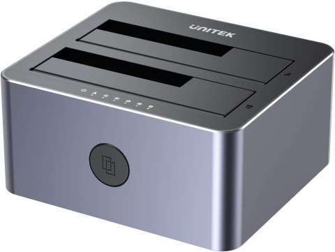 Y-3026GY01-EU Unitek Stacja klonująca dyski 2 x SATA 2,5"/3,5" USB 5Gbps UNITEK Y-3026GY01-EU Unitek Stacja klonująca dyski 2 x SATA 2,5"/3,5" USB 5Gbps UNITEK